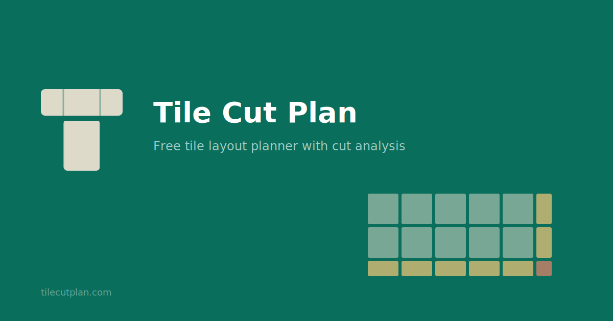 Tile Cut Plan — Free Tile Calculator with Layout Planner and Cut List
